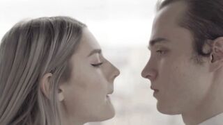 Cuckold watches his young big tit bimbos inside action 6