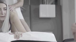 Cuckold watches his young big tit bimbos inside action 6