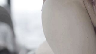 Cuckold watches his young big tit bimbos inside action 6