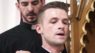 Nasty priest fucks the tight ass of Twink teen