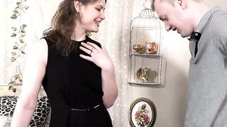 40yo British mom Aurora brings home a adorable stud from the club three