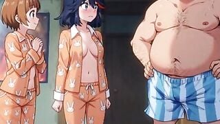 Dad helps out his dyke daughter