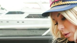 Trans goddess Aubrey Kate analed in the yacht