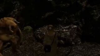 3D Cave Guro: Rough Monster Fucking in Dark Dungeon
