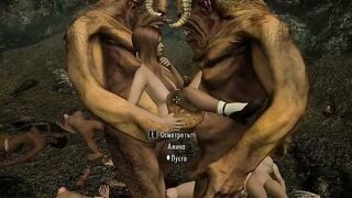 3D Cave Guro: Rough Monster Fucking in Dark Dungeon