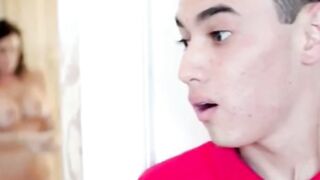 Reagan Foxx Spies On Teen Stepson Juan El Caballo Loco In Shower