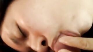Anal Fingering and Gagging Chinese Amateur Girl