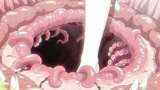 A Short Detour: Frieren takes raw tentacle DP & x-ray creampie inside the den