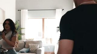 Sarah Arabic Deepthroats Stepdad Charles Dera in Rough Sofa Doggy Style