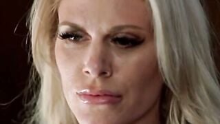 Casca Akashova inside hot ebony underwear gets banged and facialed five