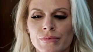 Casca Akashova inside hot ebony underwear gets banged and facialed five