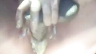 Amateur BBW Squirting Ice Cream Close Up