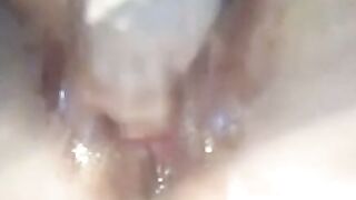 Amateur BBW Squirting Ice Cream Close Up