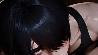 Pretty anime gothic twink gets fucked hard and raw till his ass is oozing