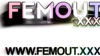 Brunette Shemale Aurora Solo Dildo Handjob & Striptease Compilation
