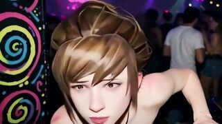 Kate AI Gangbang Party: Drunk Girl Sucks Cock at Wild Night Club