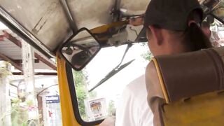 Pimp Blue Picks Up Thai Girl In Tuk Tuk For Big White Cock Hotel Sex