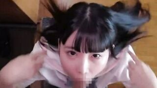 Nana Yokamiya Bound Japanese Schoolgirl Sucks Cock in BDSM Pet Training