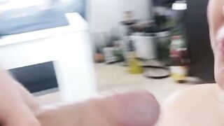 Abigail Mac Big Tit Teen Sucks Black Dick On Kitchen Floor