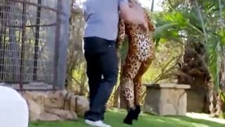 Alyssa Lynn Deepthroats Johnny Sins In Tight Leopard Bodysuit POV