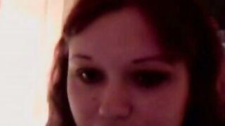 Pregnant Redhead Solo Webcam Tease & Masturbation