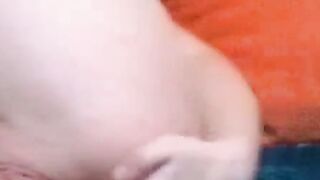 BBW Big Tits Solo Dildo Play on Webcam