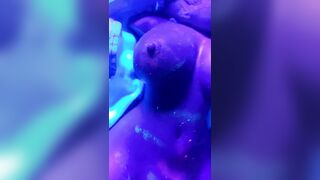 Bizarre Glow Party CBT Insertion with Fetish BDSM Dolls