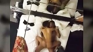 Amateur Interracial Couple Rides Big Black Cock in Mirror View Homemade Sex Tape