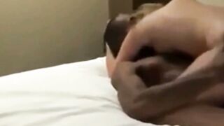 Amateur Blonde Wife Deepthroats Massive Black Dick In Bedroom
