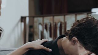 Little Puck Sucks Stepson's Cock Before Getting Pounded Hard in Taboo Anal Sex