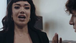 Little Puck Sucks Stepson's Cock Before Getting Pounded Hard in Taboo Anal Sex
