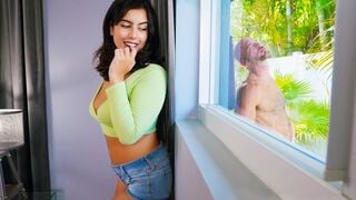 Lani Rivers Latina Teen Stepdaughter Deepthroats Big Cock After Watching Naked Stepdad