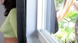 Lani Rivers Latina Teen Stepdaughter Deepthroats Big Cock After Watching Naked Stepdad