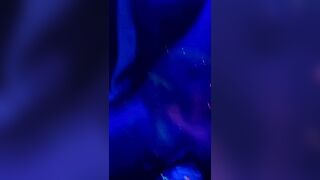 Extreme CBT Insertion on Bondage Fuckdoll in Neon Glow Party