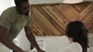 Petite Dark Haired Casey Calvert Deepthroats African BBC After Snatch Lick
