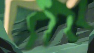 Nagi Gets Raw Orc & Goblin Gangbang With Double Anal Creampie