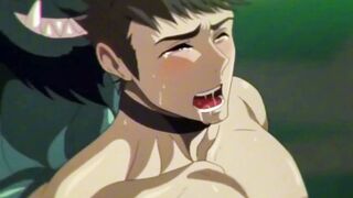 Nagi Gets Raw Orc & Goblin Gangbang With Double Anal Creampie
