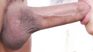 Gia Venetti Deepthroats Tattooed Augie Ryder's Oiled Dick