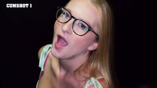 Audrey Madison Deepthroats 8 Cumshots in Glory Hole Studio