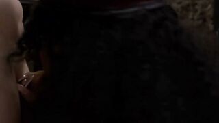 Tattooed Military Shemale Eva Maxim Deepthroats Massive Cock in Barracks