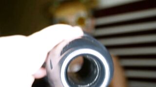 Belle Deepthroats Cock Then Bareback Anal Doggy Style POV