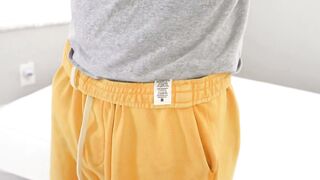Joshua Lewis Solo Masturbates Thick Dick Until He Ejaculates Rough On His Abs