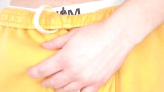 Joshua Lewis Solo Masturbates Thick Dick Until He Ejaculates Rough On His Abs