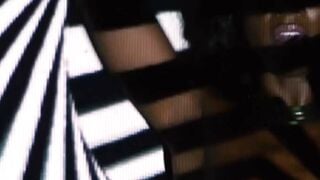Ana Foxxx Strips Tiny Black Dress To Reveal Exotic Dark Twat