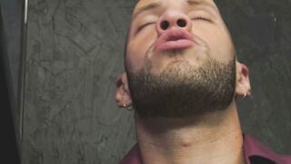 Natalie Mars Deepthroats Big Cock Through Gloryhole In Lingerie