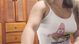 Amateur Blonde Stepdaughter Deepthroats Stepfather And Swallows Cum