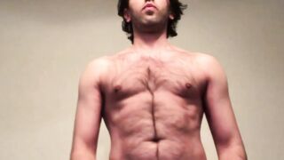 Kade Snow Hairy Chest Solo Masturbation & Messy Cum Shot