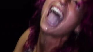 Tattooed Jessie Bell Deepthroats Glory Hole Cock For 8 Cumshots