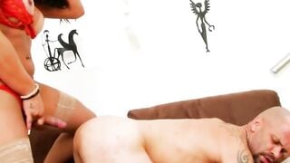Sabrina Neves Deepthroats Tony T Then Gets Her Big Ass Fucked Bareback