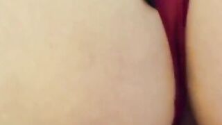 Amateur Girl in Red Lace Lingerie Self Pleasure First Time Homemade Video